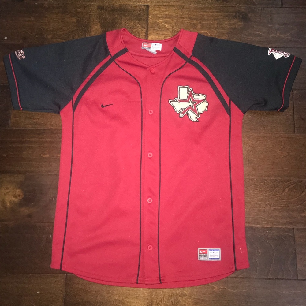 Rare Astros black & red Nike baseball jersey